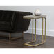 Lucius 26 X 19.75 inch Grey / Antique Brass End Table
